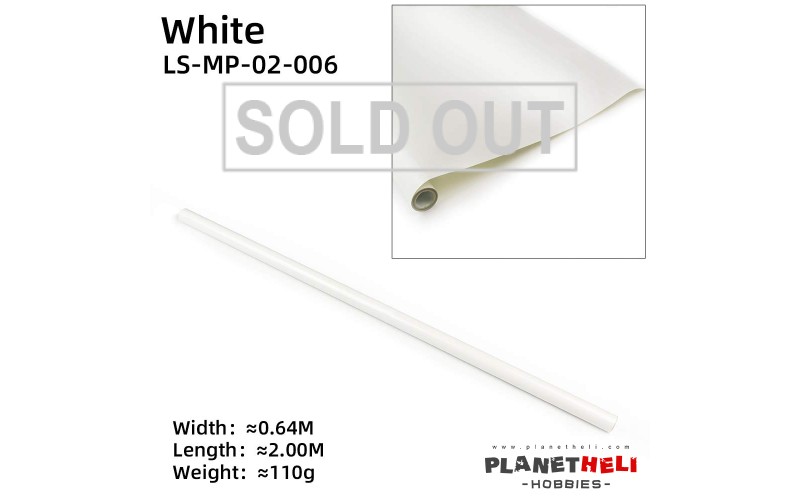Covering Film - Covering Films 200cm x 64cm Rolls RC Airplane Balsa wood White